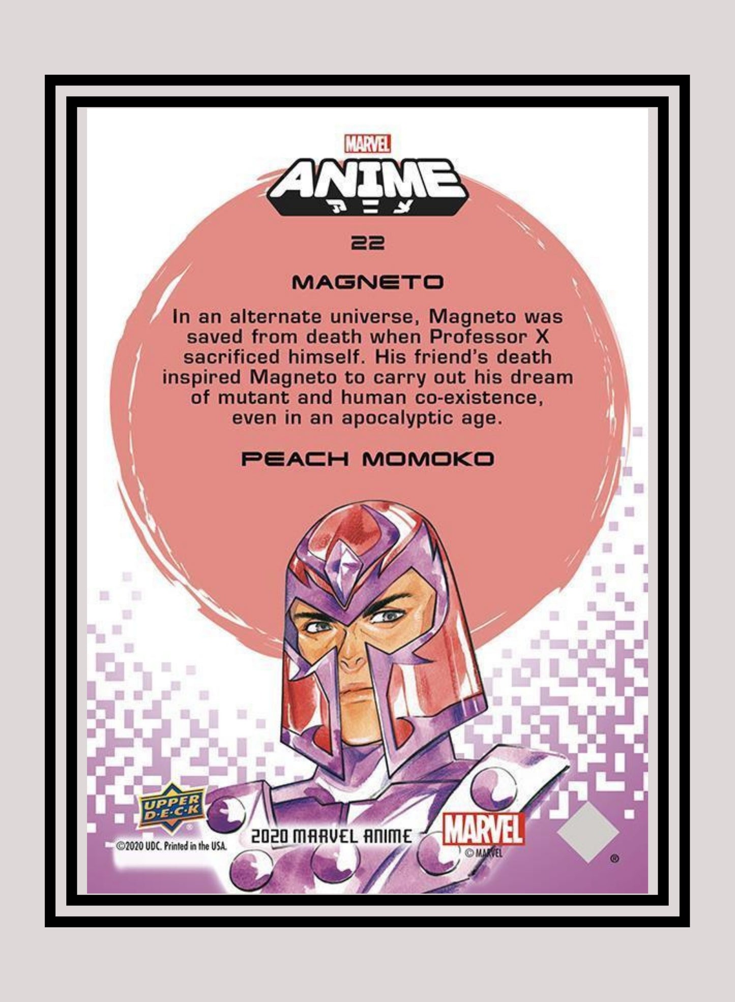 Marvel! 1x Magneto - Base (#22 - 2020 Upper Deck Marvel Anime)