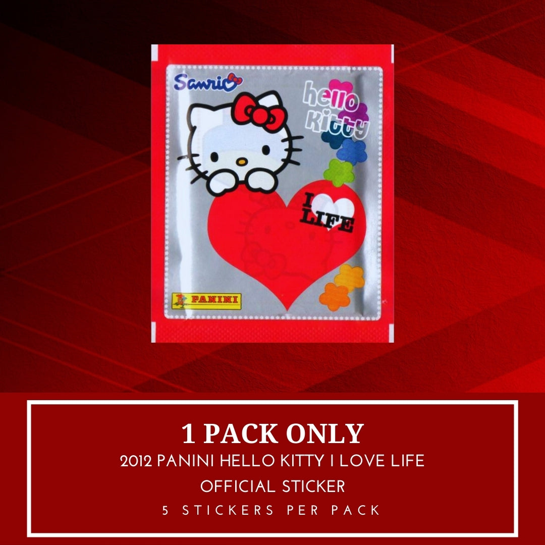 1x 2012 Panini Hello Kitty I Love Life - Sticker Pack (SEALED)