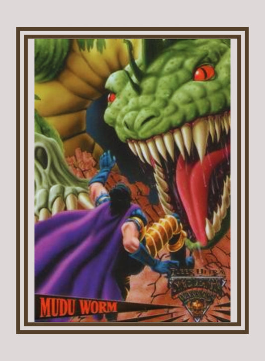 1x Mudu Worm - Base (#022 - 1995 Fleer Ultra Skeleton Warriors)