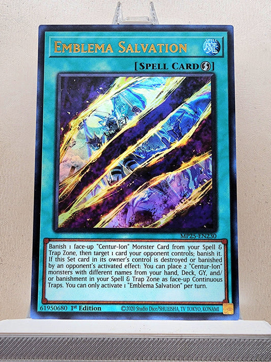 Yugioh! 1x Emblema Salvation (MP25 - Ultra Rare) 1st Edition