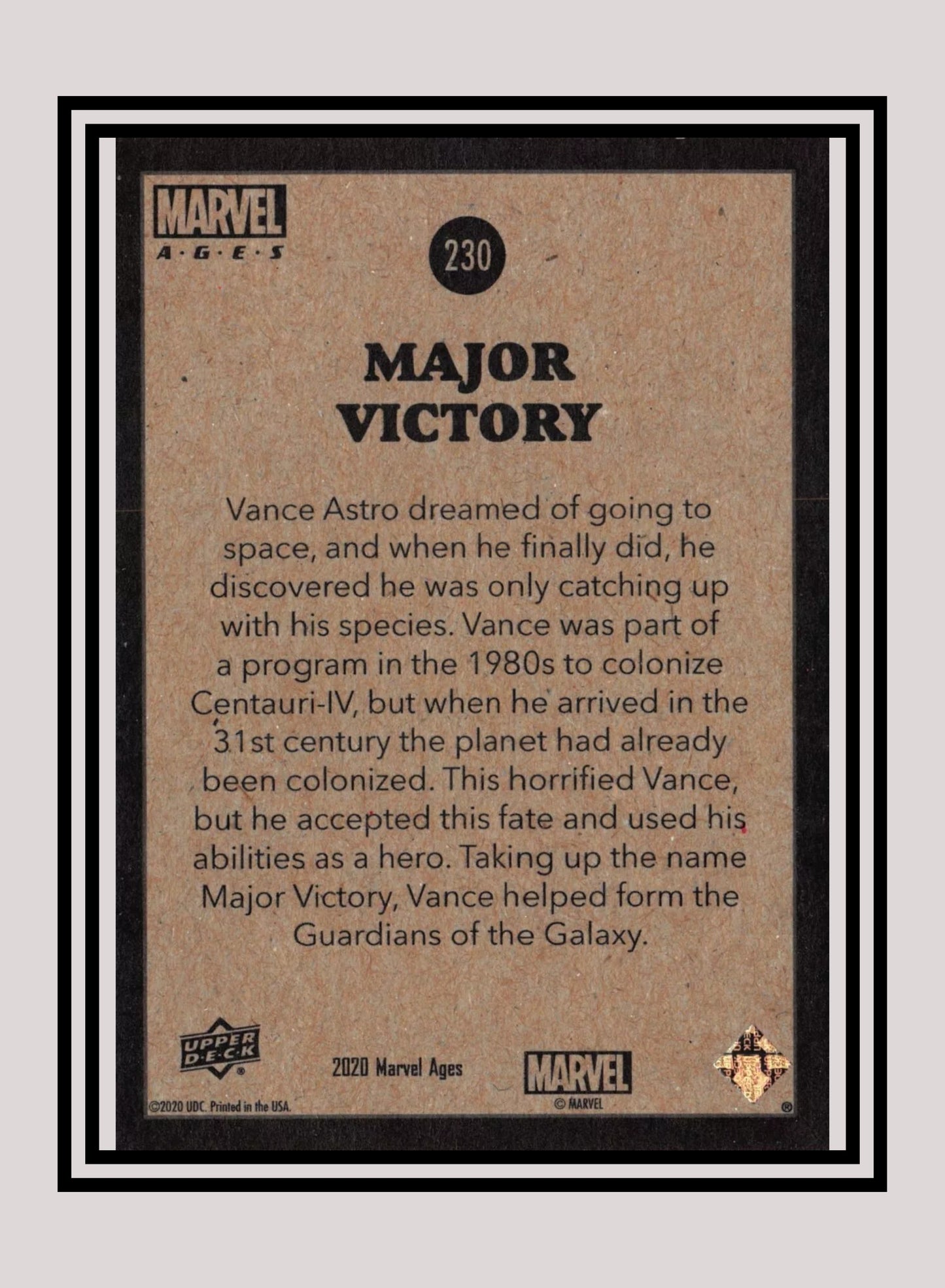 Marvel! 1x Major Victory - Base (#230 - 2020 Upper Deck Marvel Ages)