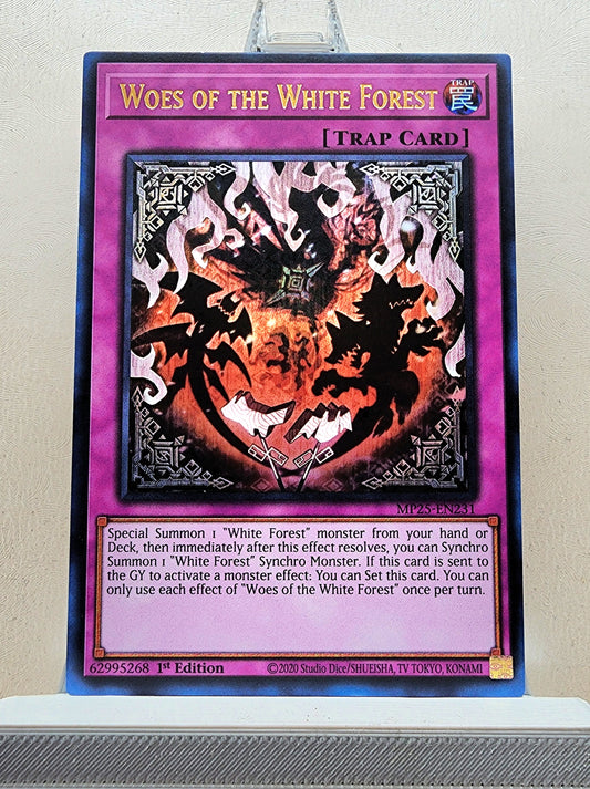 Yugioh! 1x Woes of the White Forest (MP25 - Ultra Rare) 1st Edition
