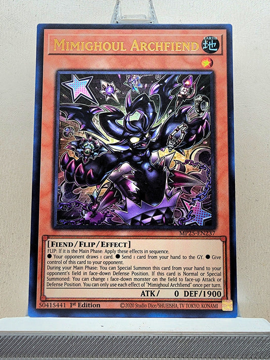 Yugioh! 1x Mimighoul Archfiend (MP25 - Ultra Rare) 1st Edition