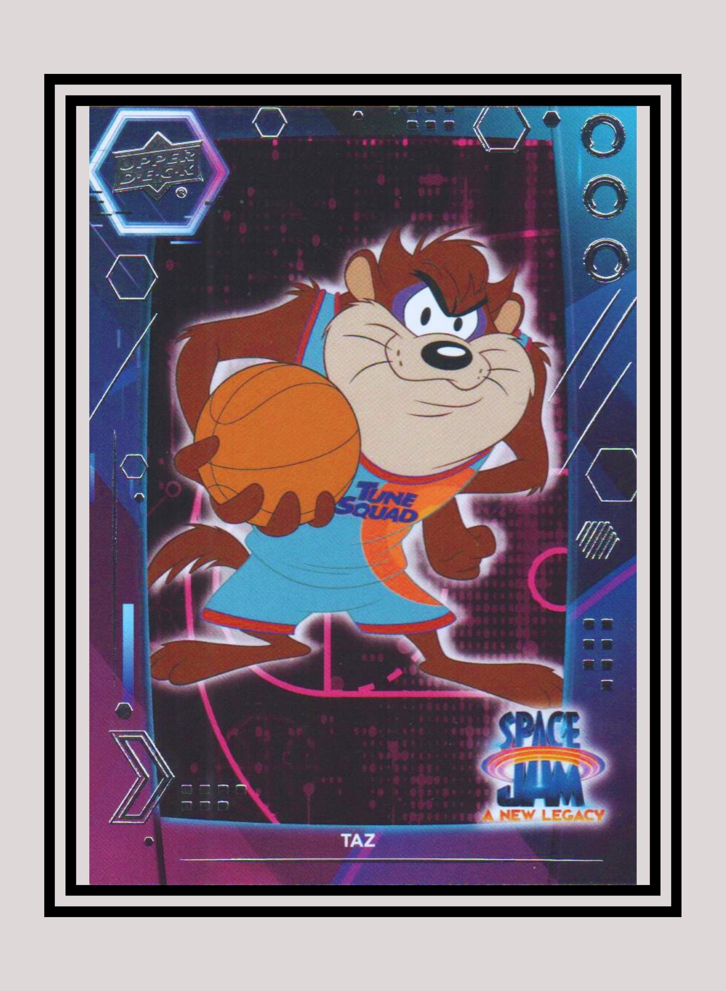 1x Taz - Base/Blue Parallel (#23 - 2021 Upper Deck Space Jam: A New Legacy)