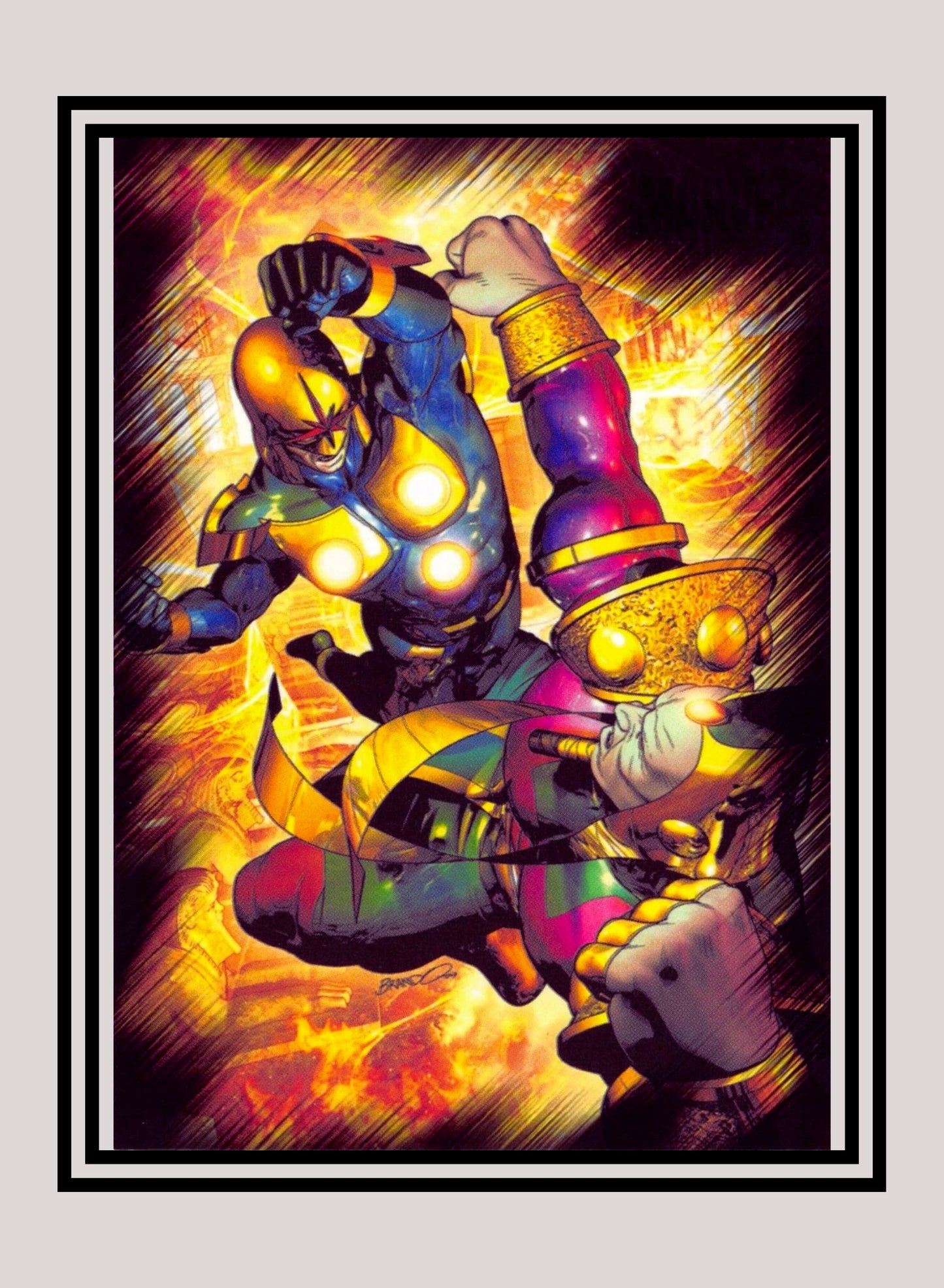 Marvel! 1x Nova vs. Sphinx - Base (#23 - 2010 Rittenhouse Marvel Heroes & Villains)