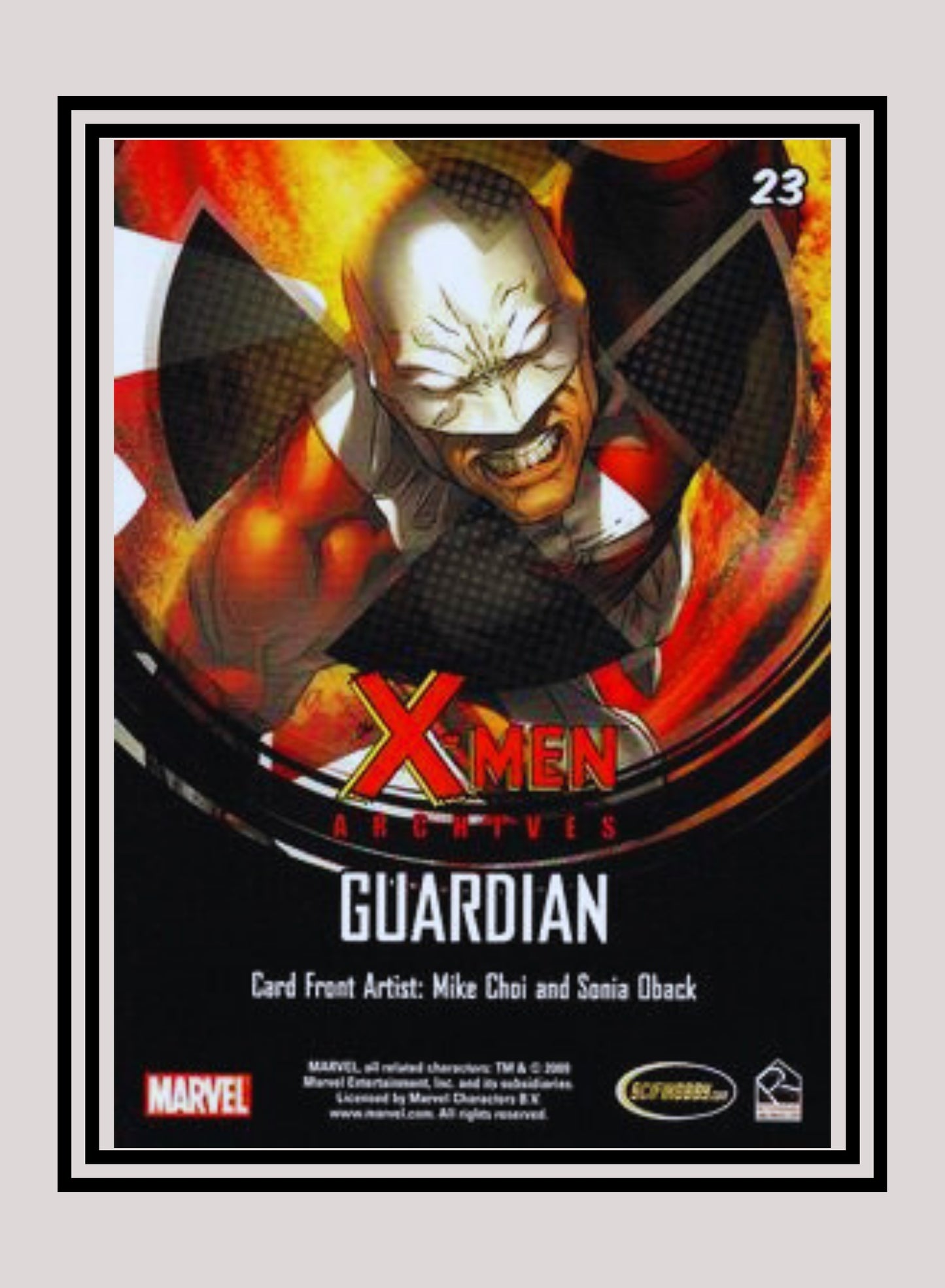 Marvel! 1x Guardian - Base (#23 - 2009 Rittenhouse X-Men Archives)