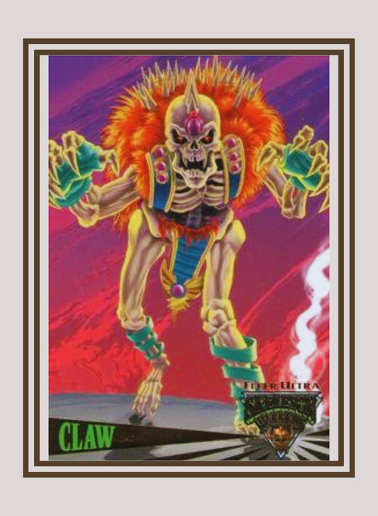 1x Claw - Base (#023 - 1995 Fleer Ultra Skeleton Warriors)