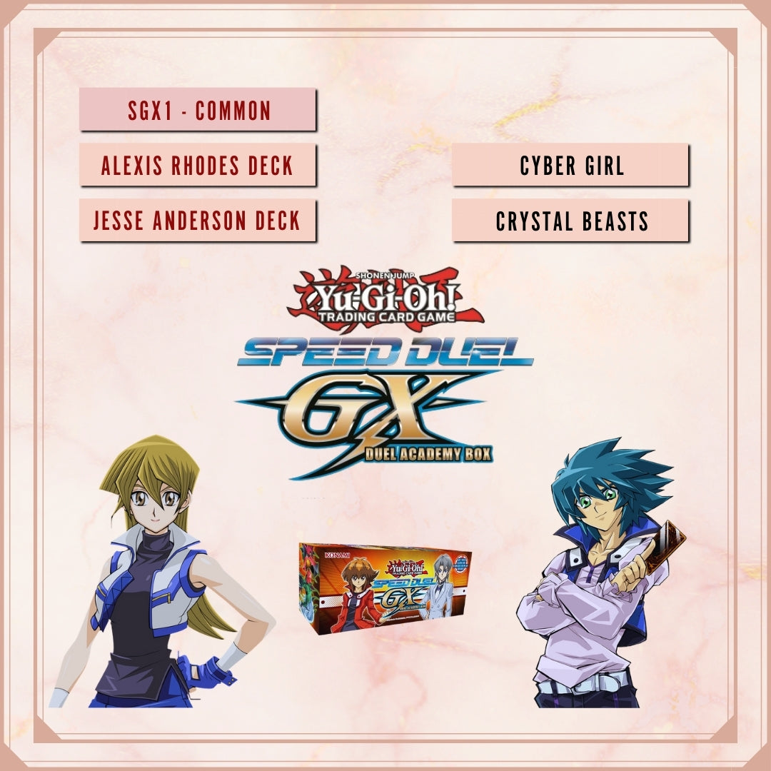 Yugioh! Speed Duel GX: Duel Academy Box Singles - Set E/F (SGX1 - Common) 1st Edition