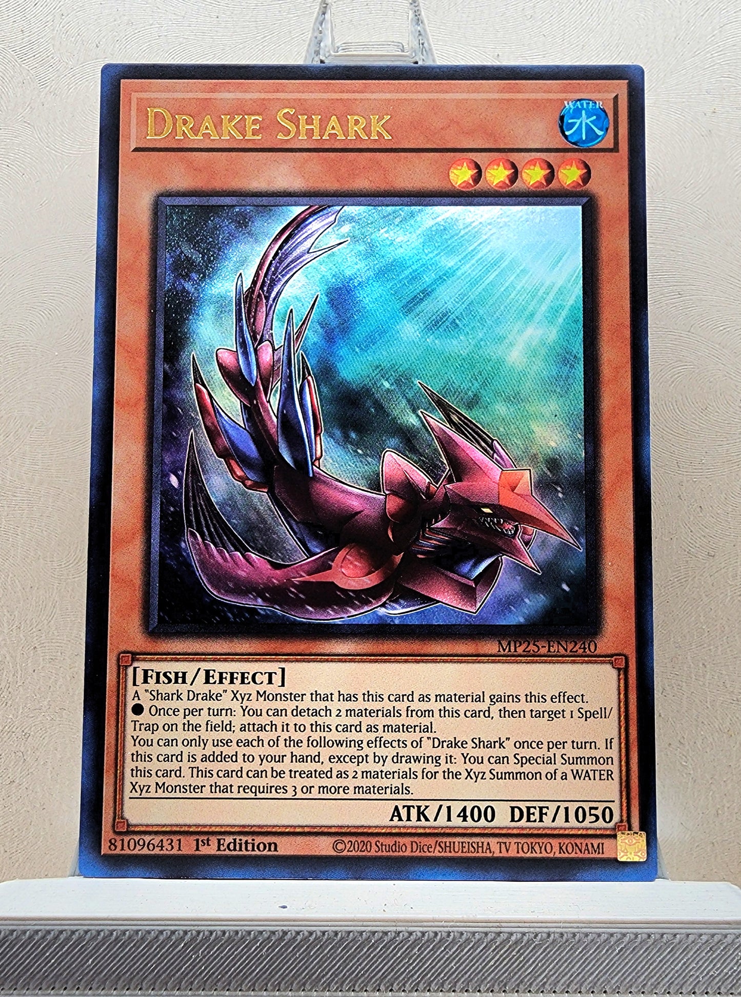 Yugioh! 1x Drake Shark (MP25 - Ultra Rare) 1st Edition