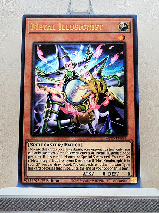 Yugioh! 1x Metal Illusionist (MP25 - Ultra Rare) 1st Edition