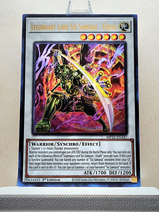 Yugioh! 1x Legendary Lord Six Samurai - Enishi (MP25 - Ultra Rare) 1st Edition