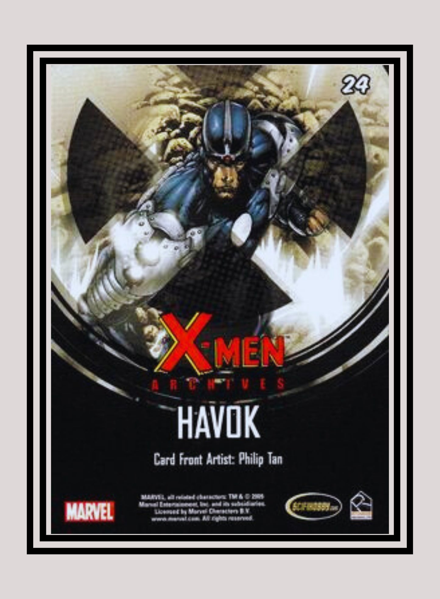 Marvel! 1x Havok - Base (#24 - 2009 Rittenhouse X-Men Archives)