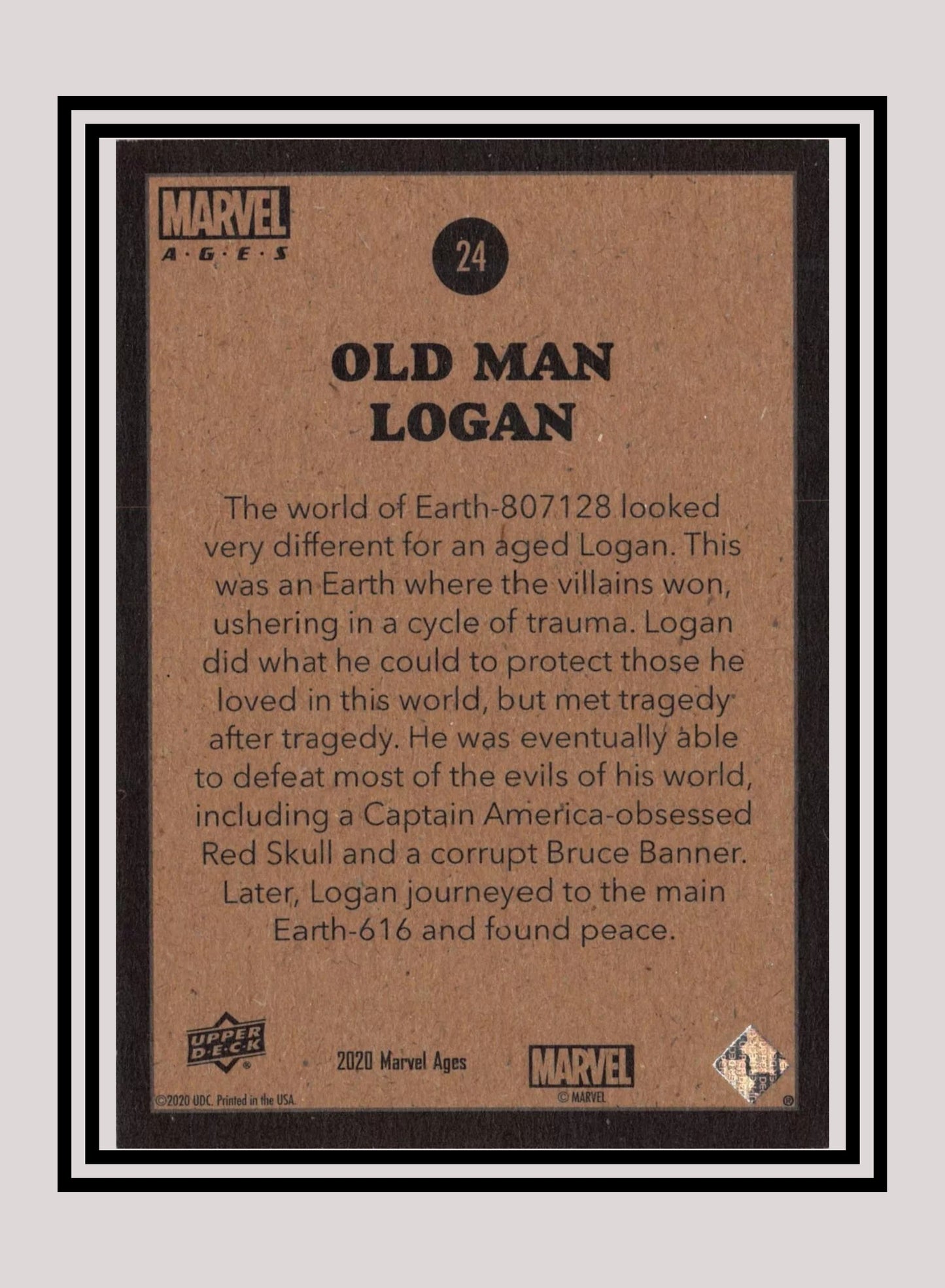 Marvel! 1x Old Man Logan - Base (#024 - 2020 Upper Deck Marvel Ages)