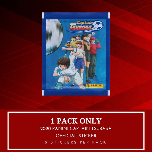 1x 2020 Panini Captain Tsubasa - Sticker Pack (SEALED)