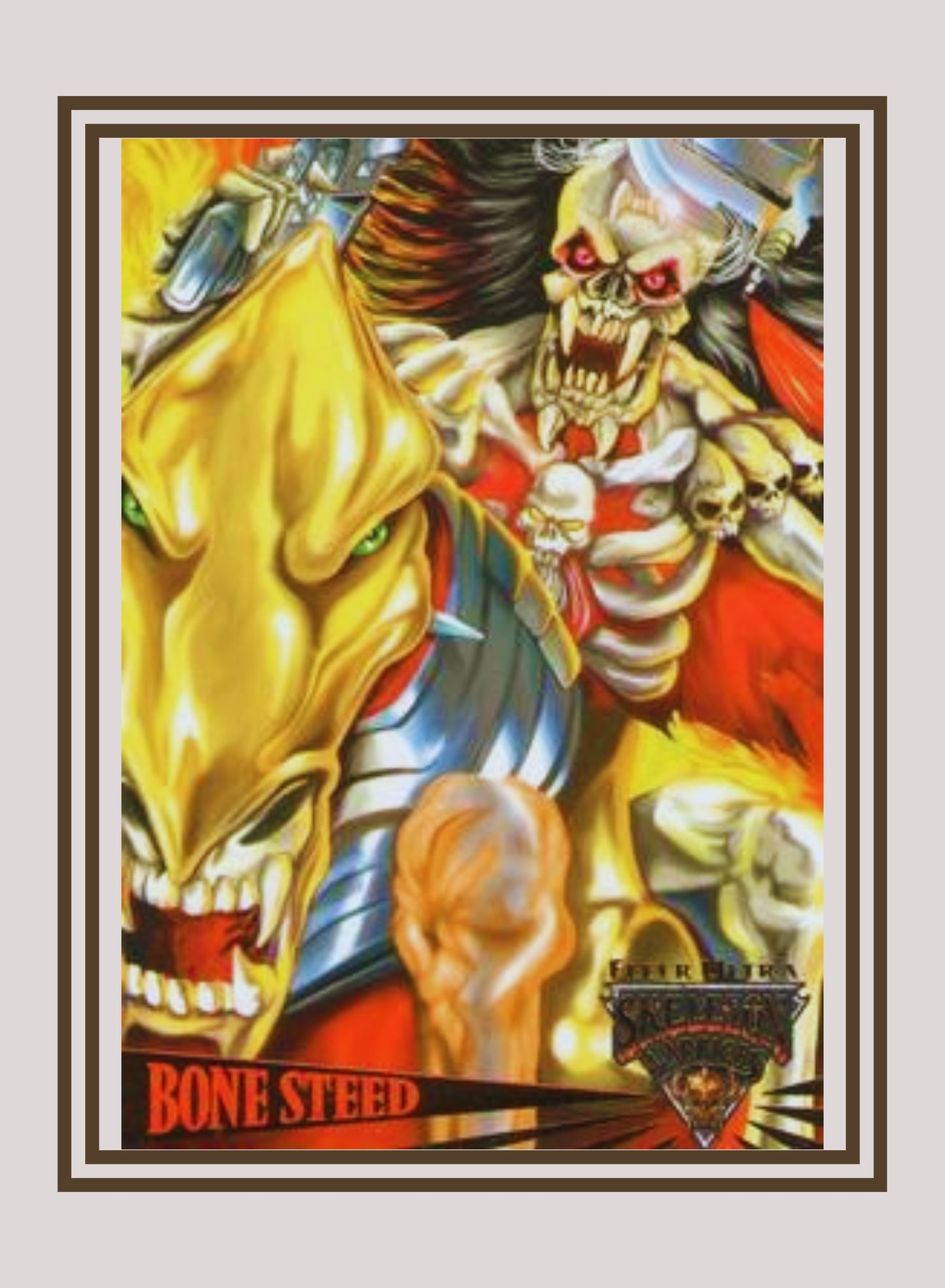 1x Bone Steed - Base (#024 - 1995 Fleer Ultra Skeleton Warriors)