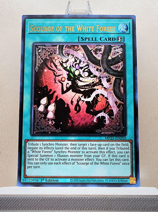 Yugioh! 1x Scourge of the White Forest (MP25 - Ultra Rare) 1st Edition