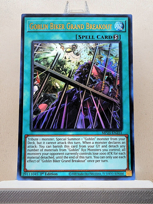 Yugioh! 1x Goblin Biker Grand Breakout (MP25 - Ultra Rare) 1st Edition