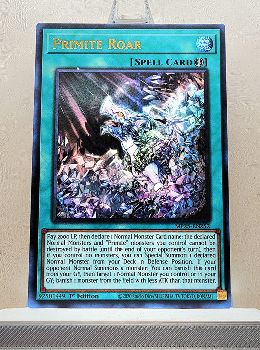 Yugioh! 1x Primite Roar (MP25 - Ultra Rare) 1st Edition