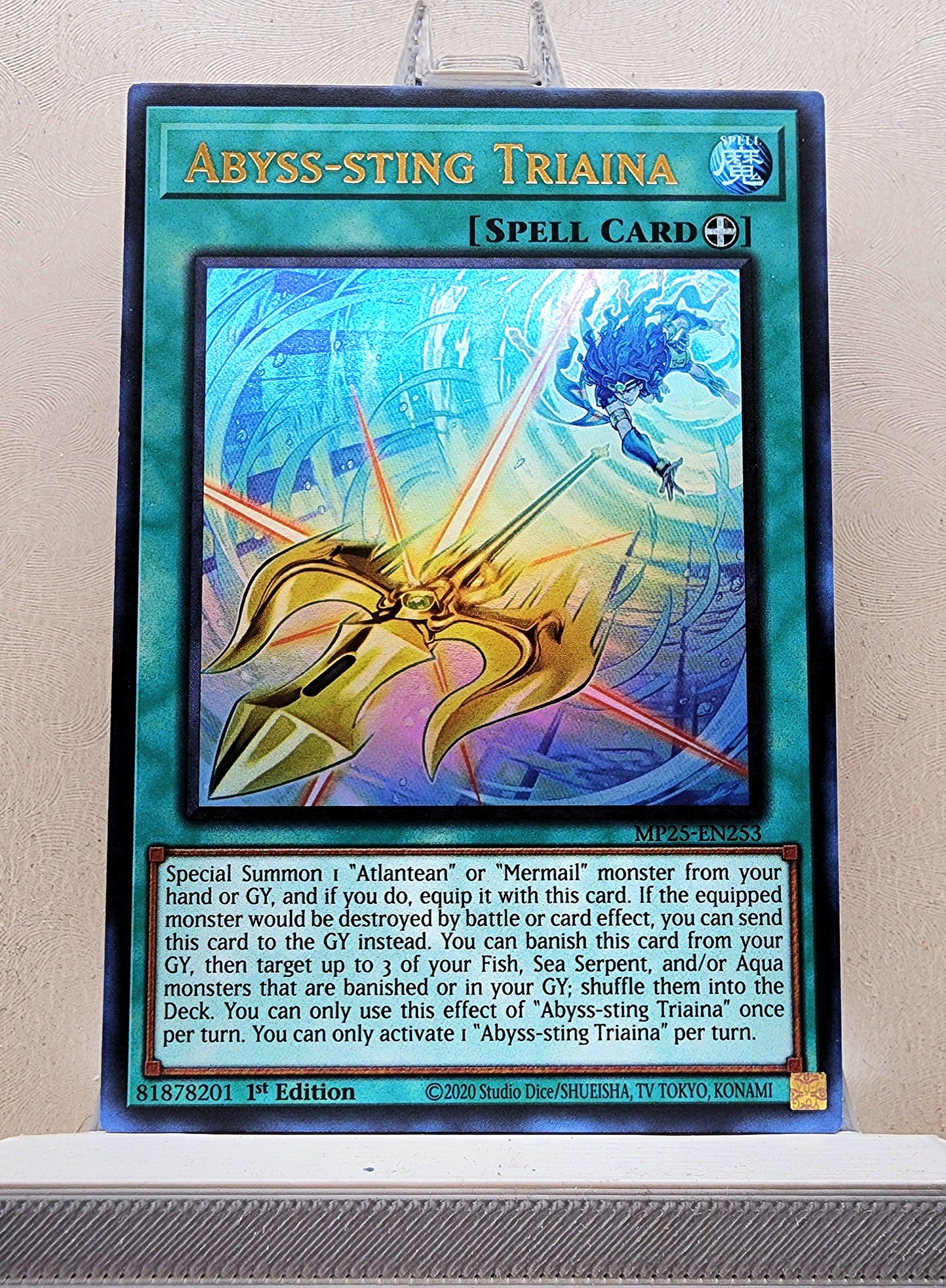 Yugioh! 1x Abyss-sting Triaina (MP25 - Ultra Rare) 1st Edition