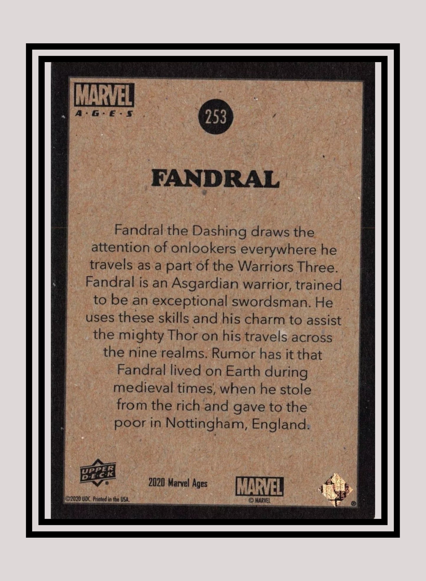 Marvel! 1x Fandral - Base (#253 - 2020 Upper Deck Marvel Ages)