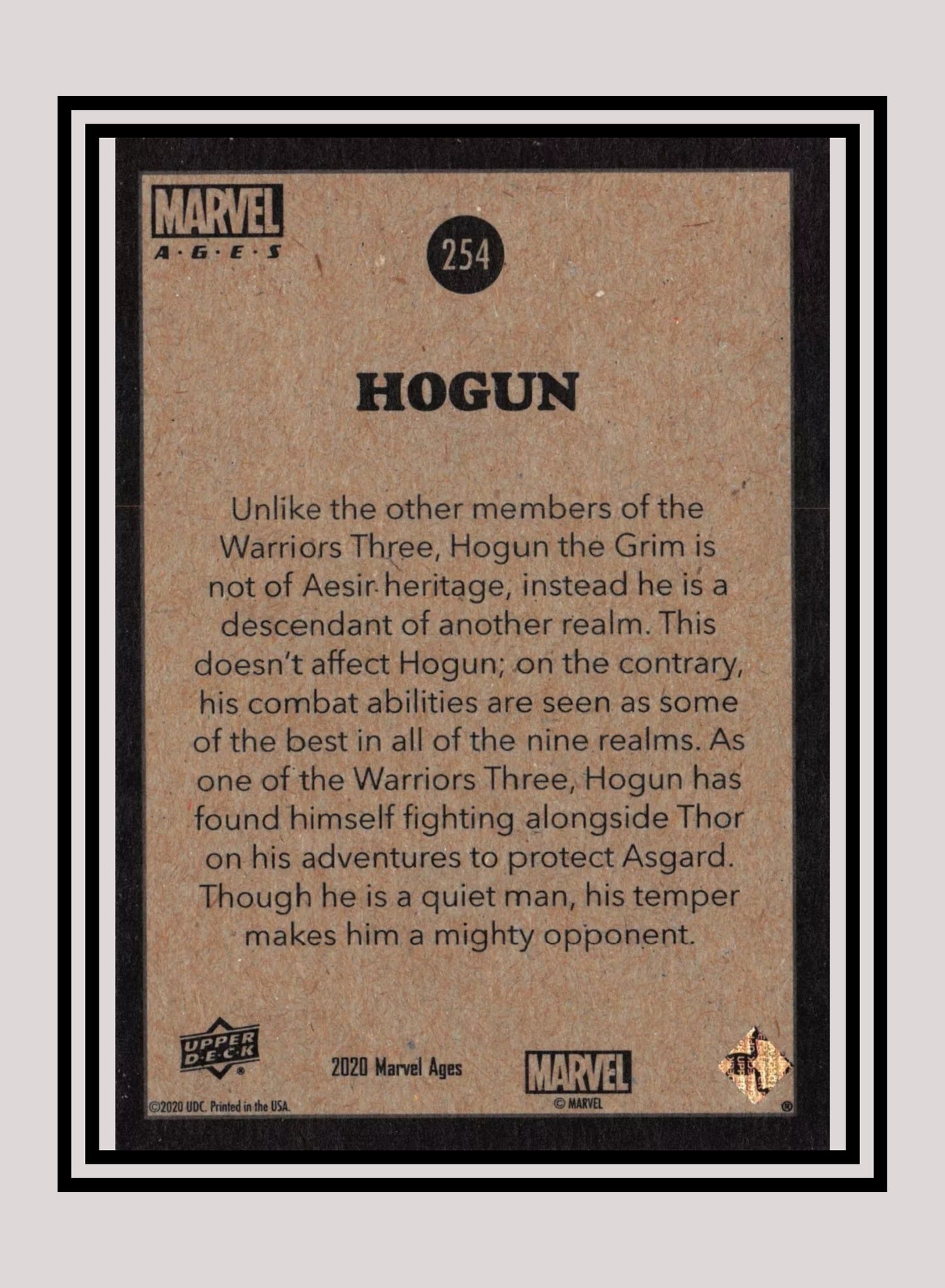 Marvel! 1x Hogun - Base (#254 - 2020 Upper Deck Marvel Ages)