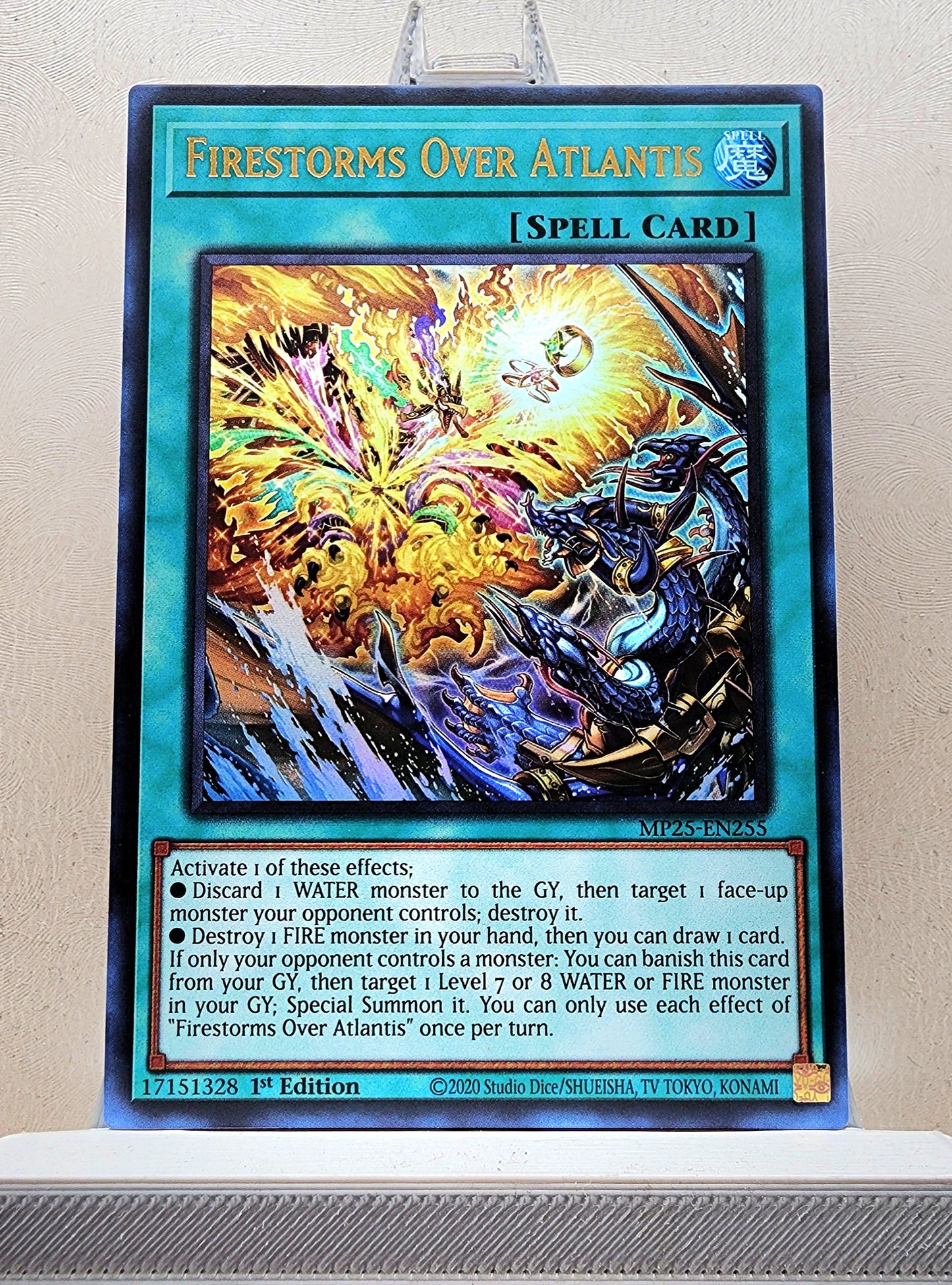Yugioh! 1x Firestorms Over Atlantis (MP25 - Ultra Rare) 1st Edition