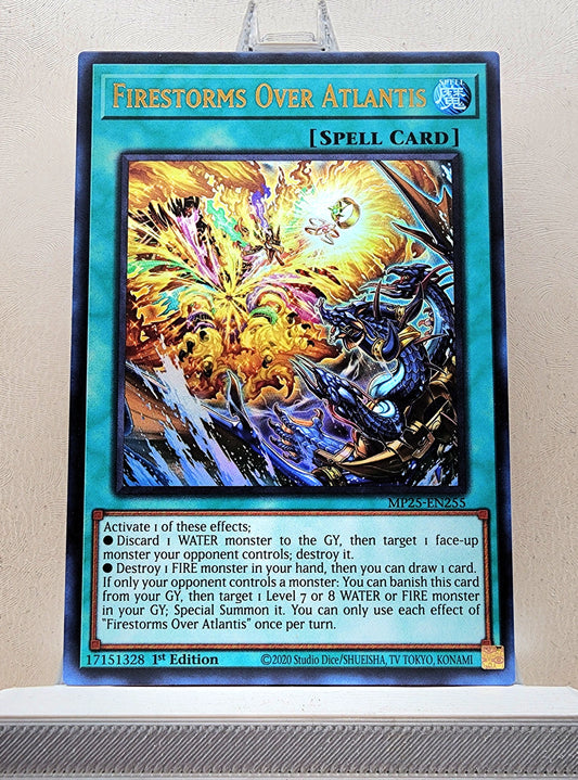 Yugioh! 1x Firestorms Over Atlantis (MP25 - Ultra Rare) 1st Edition