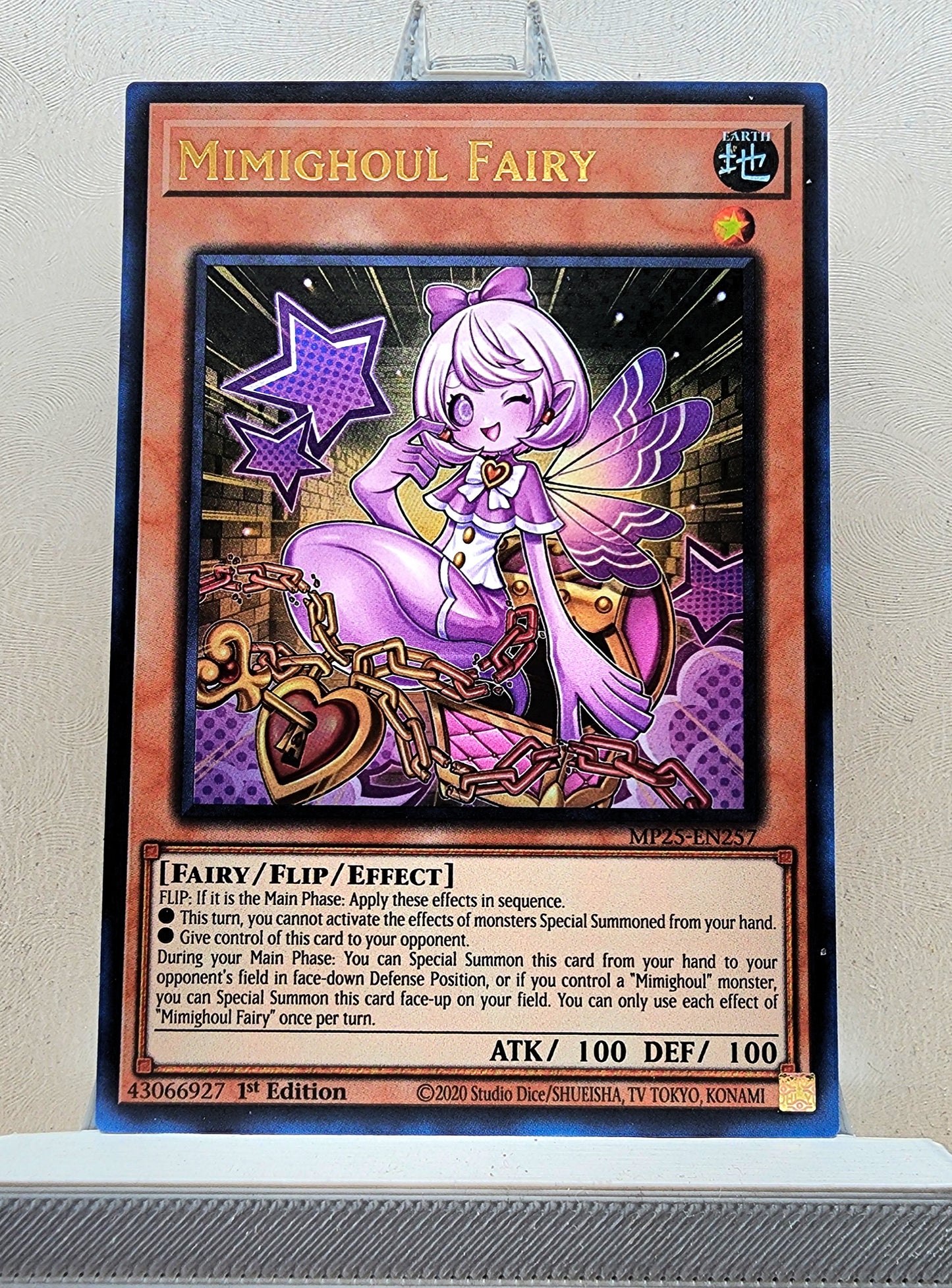 Yugioh! 1x Mimighoul Fairy (MP25 - Ultra Rare) 1st Edition