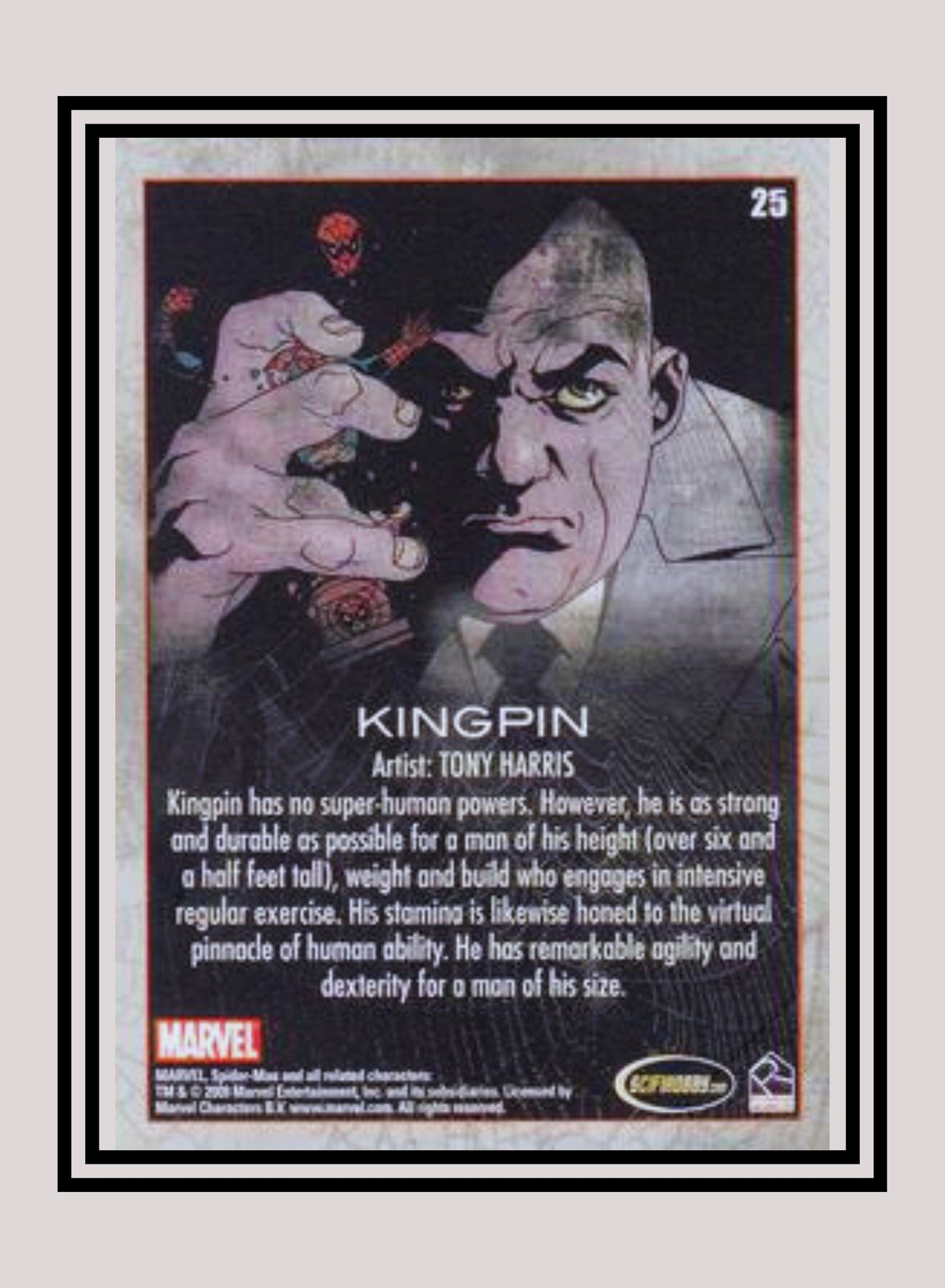 Marvel! 1x Kingpin - Base (#25 - 2009 Rittenhouse Spiderman Archives)