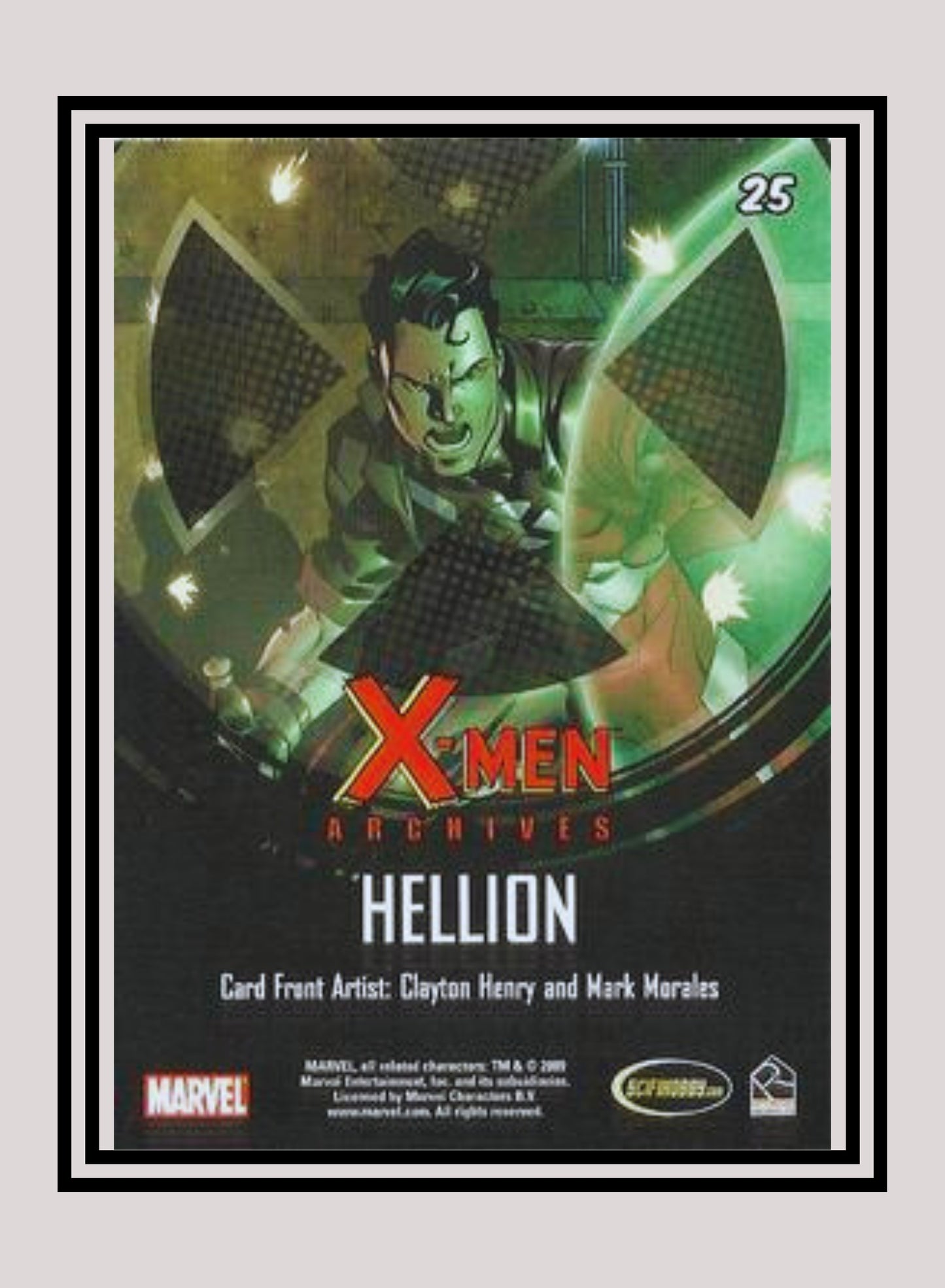 Marvel! 1x Hellion - Base (#25 - 2009 Rittenhouse X-Men Archives)