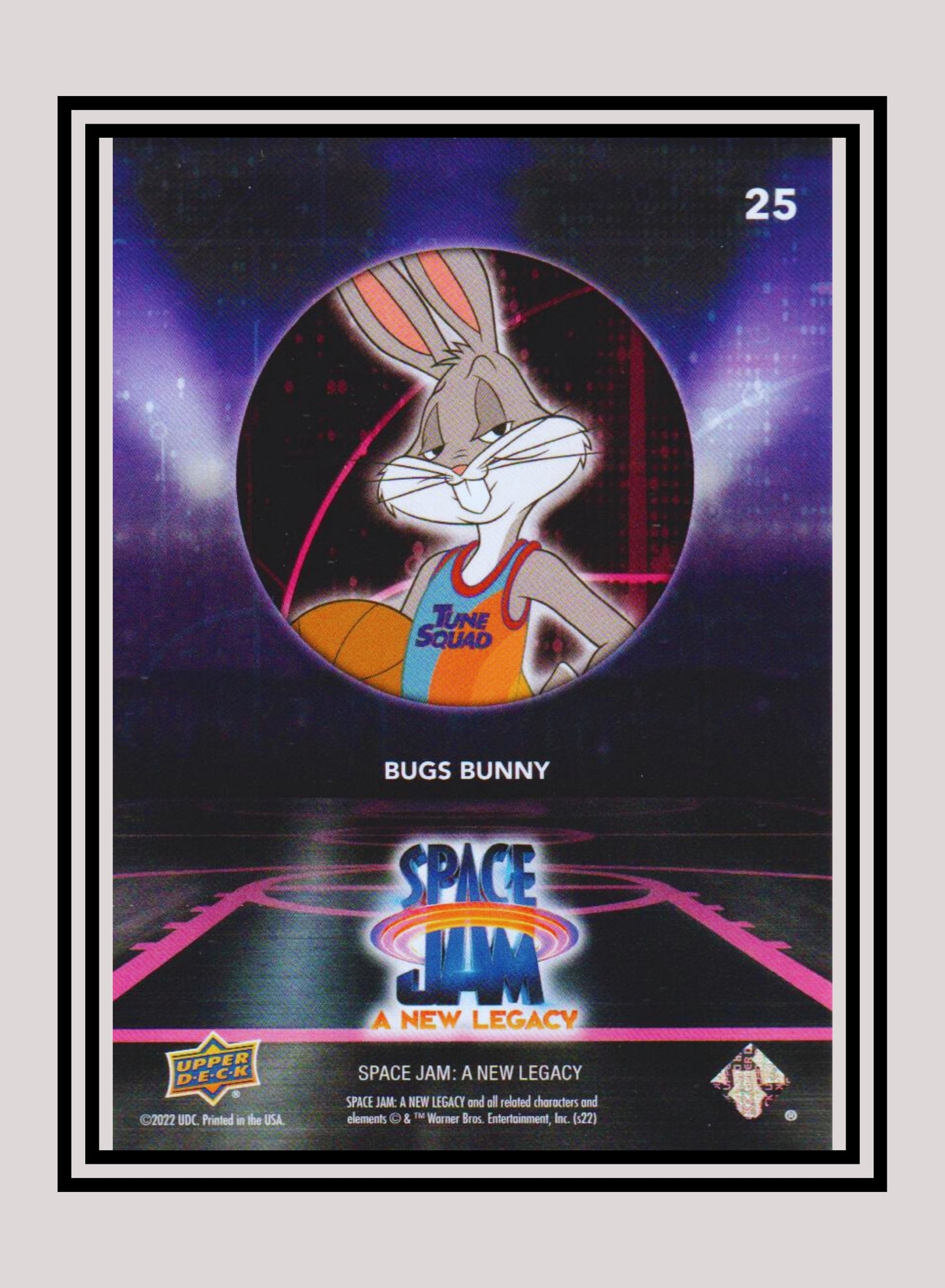 1x Bugs Bunny - Base/Blue Parallel (#25 - 2021 Upper Deck Space Jam: A New Legacy)