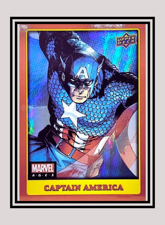 Marvel! 1x Captain America - Foil (#298 - 2020 Upper Deck Marvel Ages)