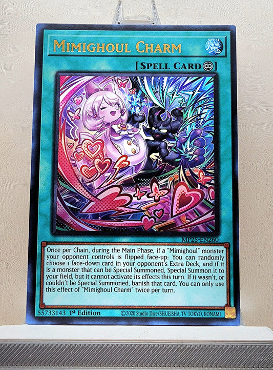 Yugioh! 1x Mimighoul Charm (MP25 - Ultra Rare) 1st Edition