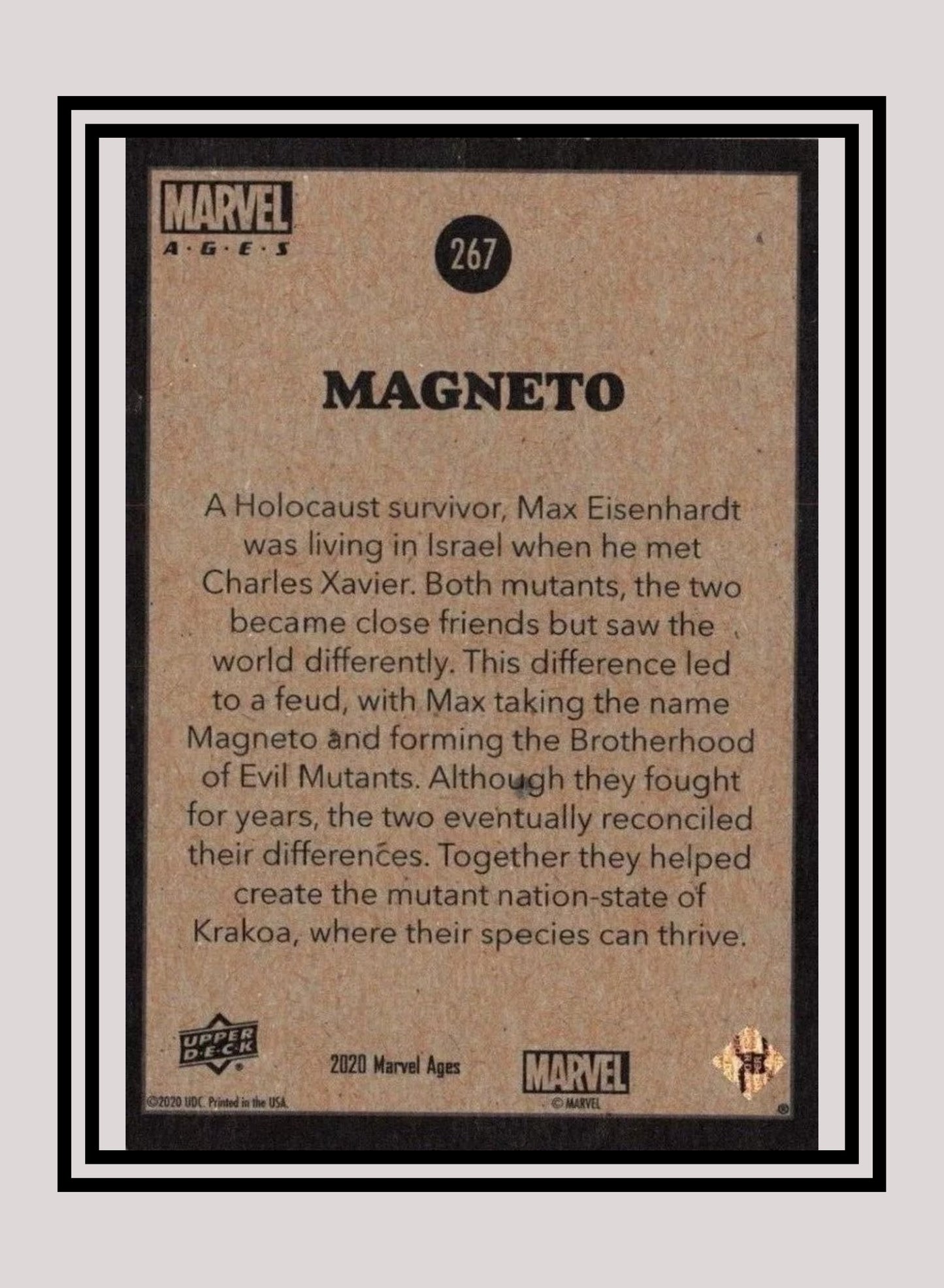 Marvel! 1x Magneto - Base (#267 - 2020 Upper Deck Marvel Ages)