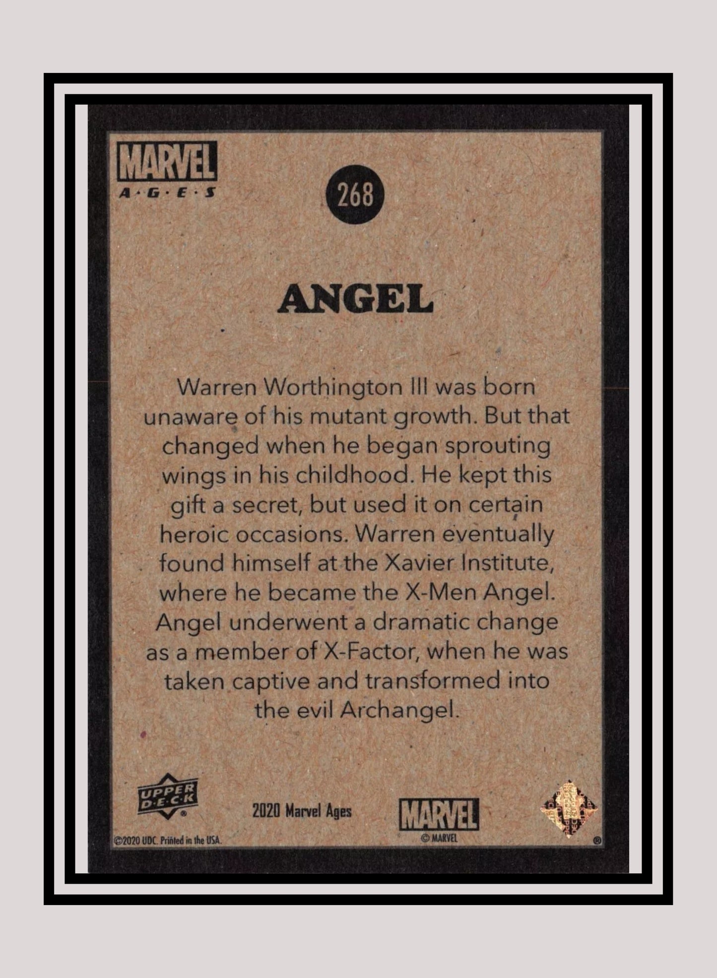 Marvel! 1x Angel - Base (#268 - 2020 Upper Deck Marvel Ages)