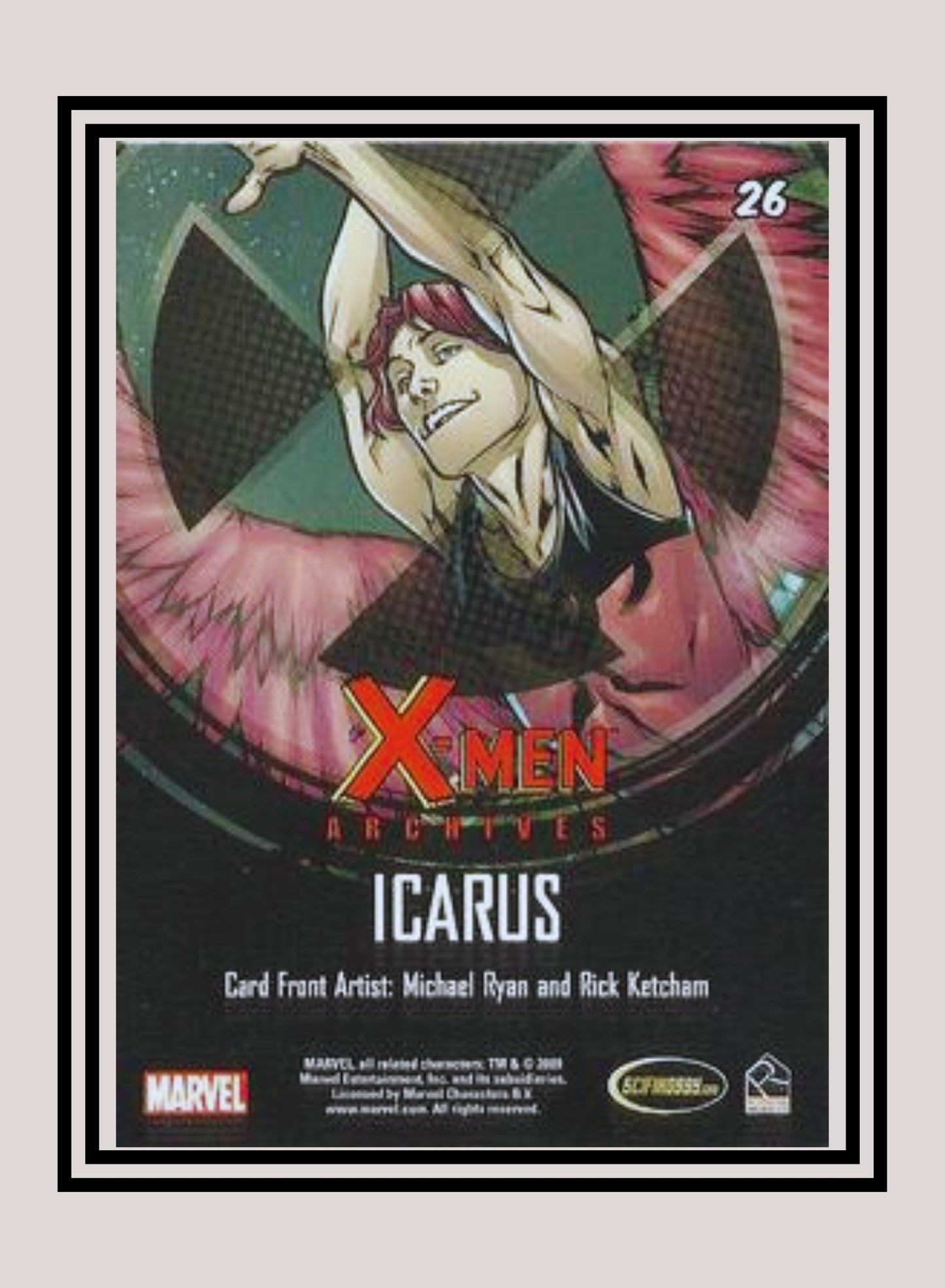 Marvel! 1x Icarus - Base (#26 - 2009 Rittenhouse X-Men Archives)