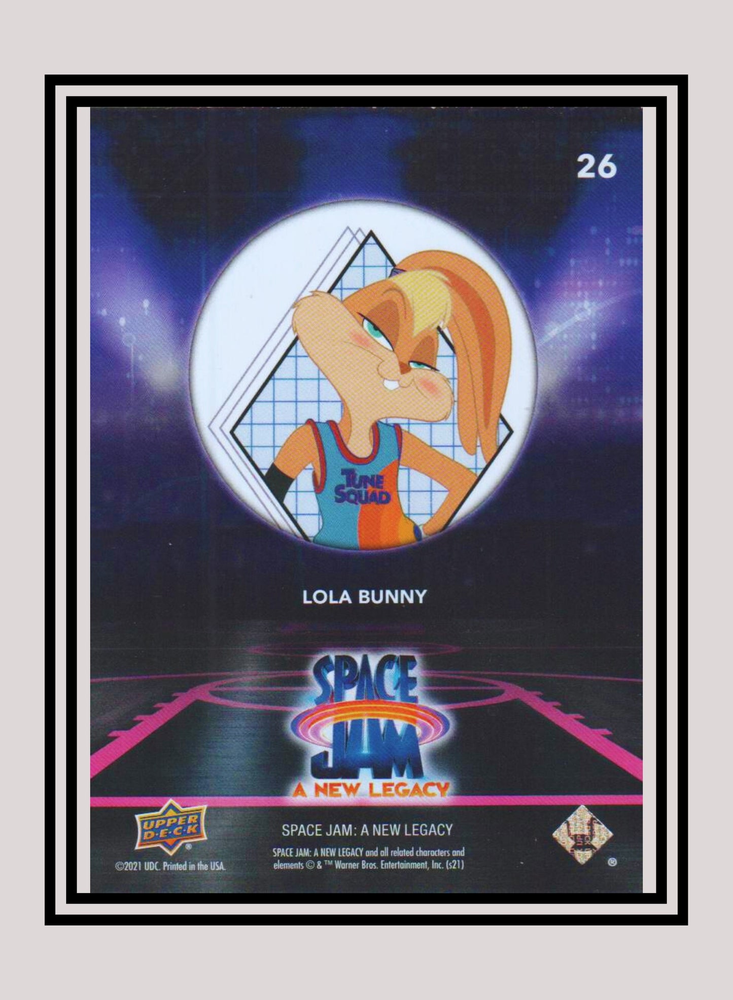 1x Lola Bunny - Base/Blue Parallel (#26 - 2021 Upper Deck Space Jam: A New Legacy)