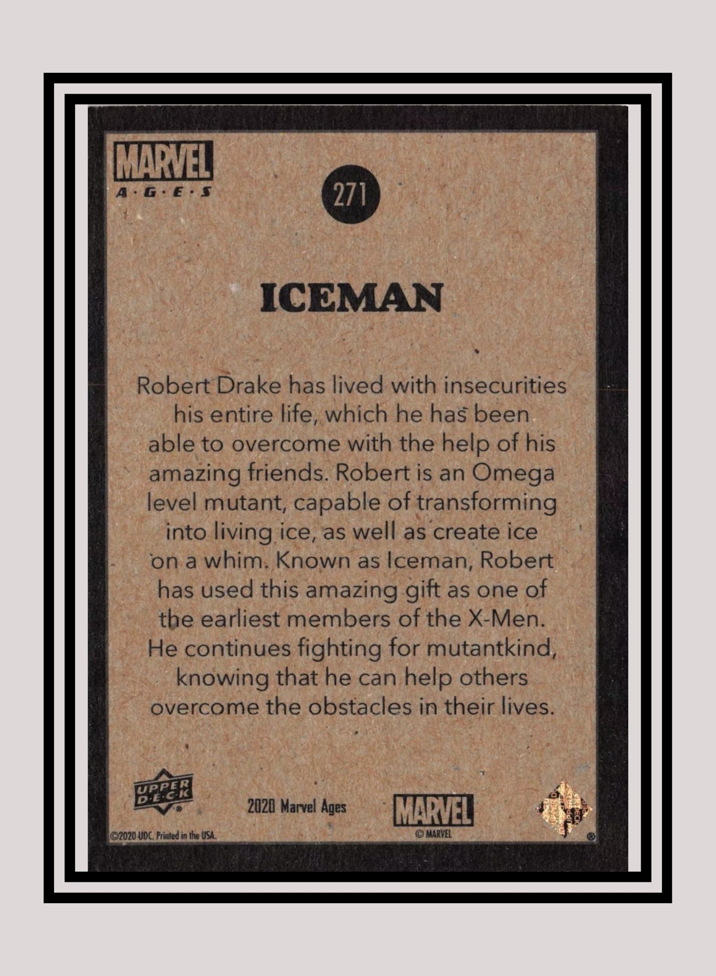 Marvel! 1x Iceman - Base (#271 - 2020 Upper Deck Marvel Ages)