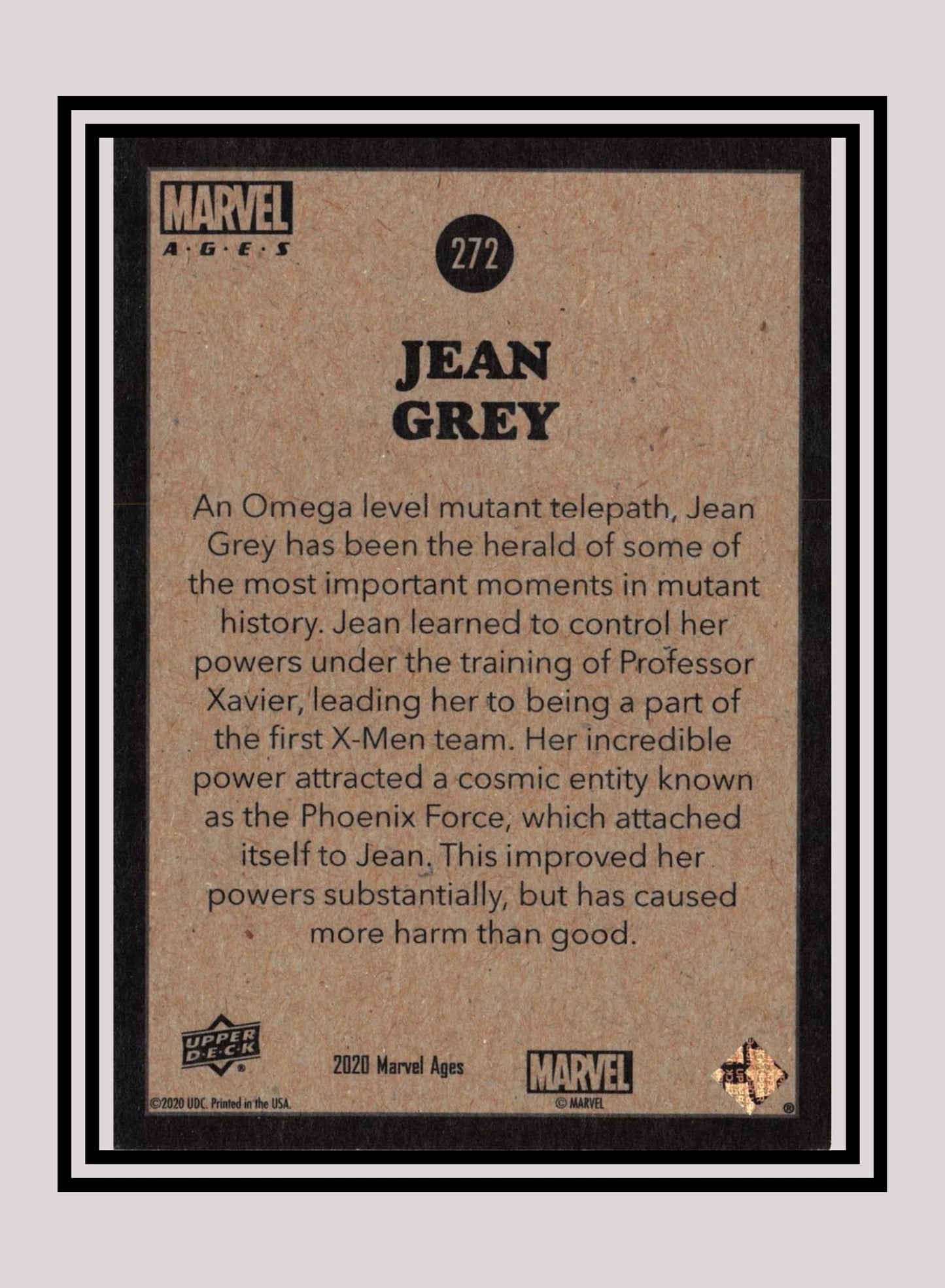 Marvel! 1x Jean Grey - Base (#272 - 2020 Upper Deck Marvel Ages)