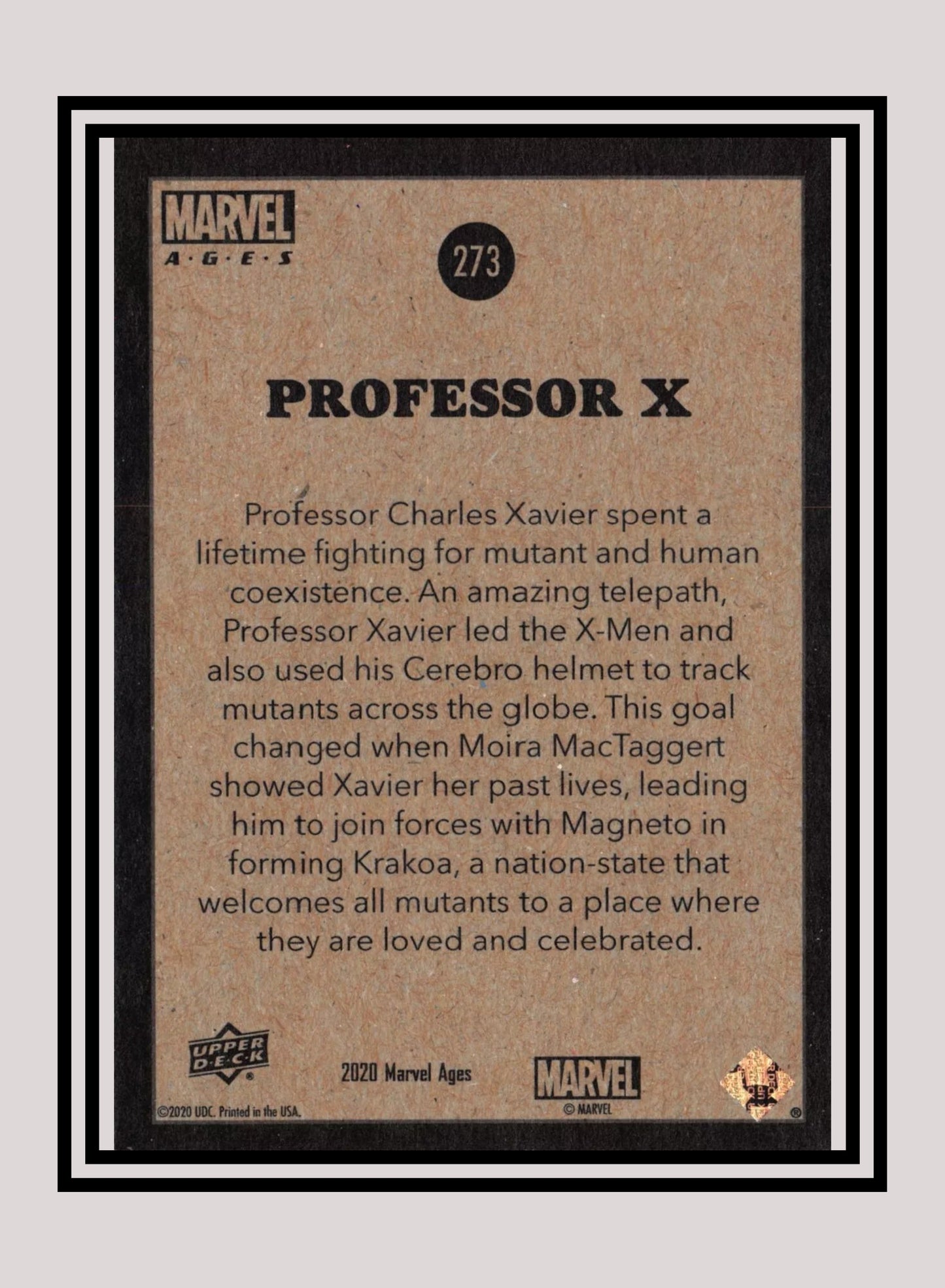 Marvel! 1x Professor X - Base (#273 - 2020 Upper Deck Marvel Ages)