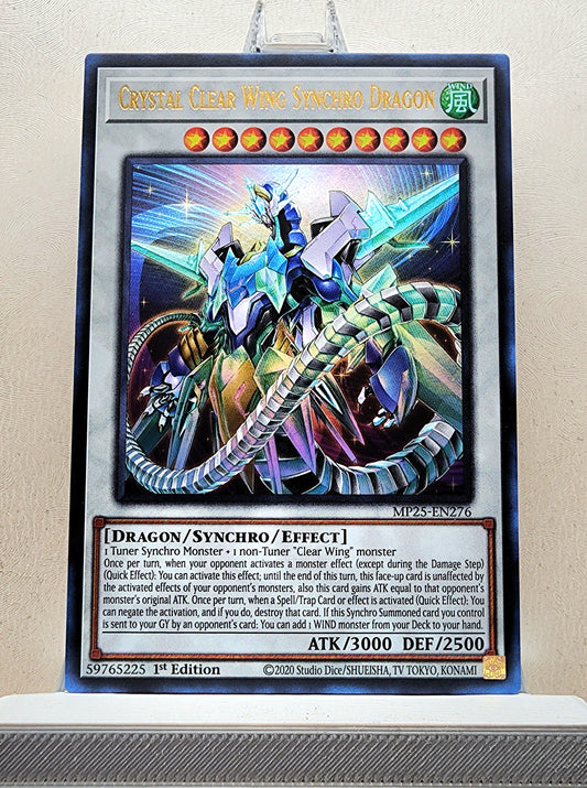 Yugioh! 1x Crystal Clear Wing Synchro Dragon (MP25 - Ultra Rare) 1st Edition