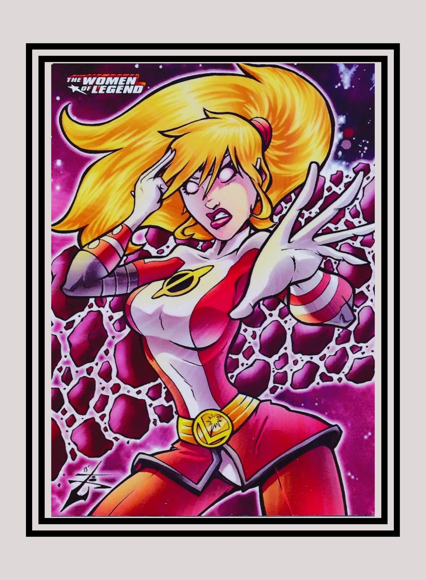 DC! 1x Saturn Girl - Base (#27 - 2013 Cryptozoic The Women of Legend)