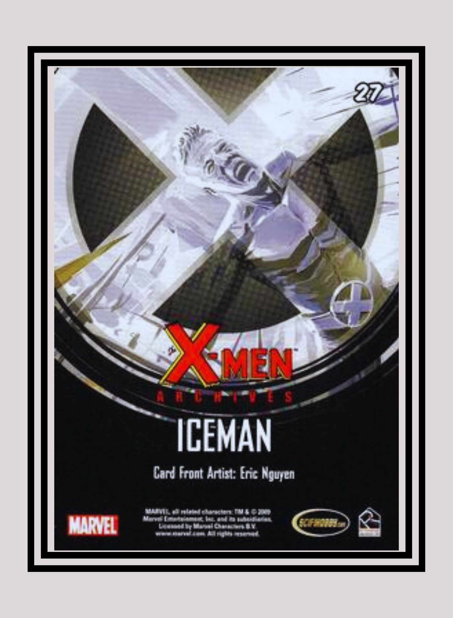 Marvel! 1x Iceman - Base (#27 - 2009 Rittenhouse X-Men Archives)