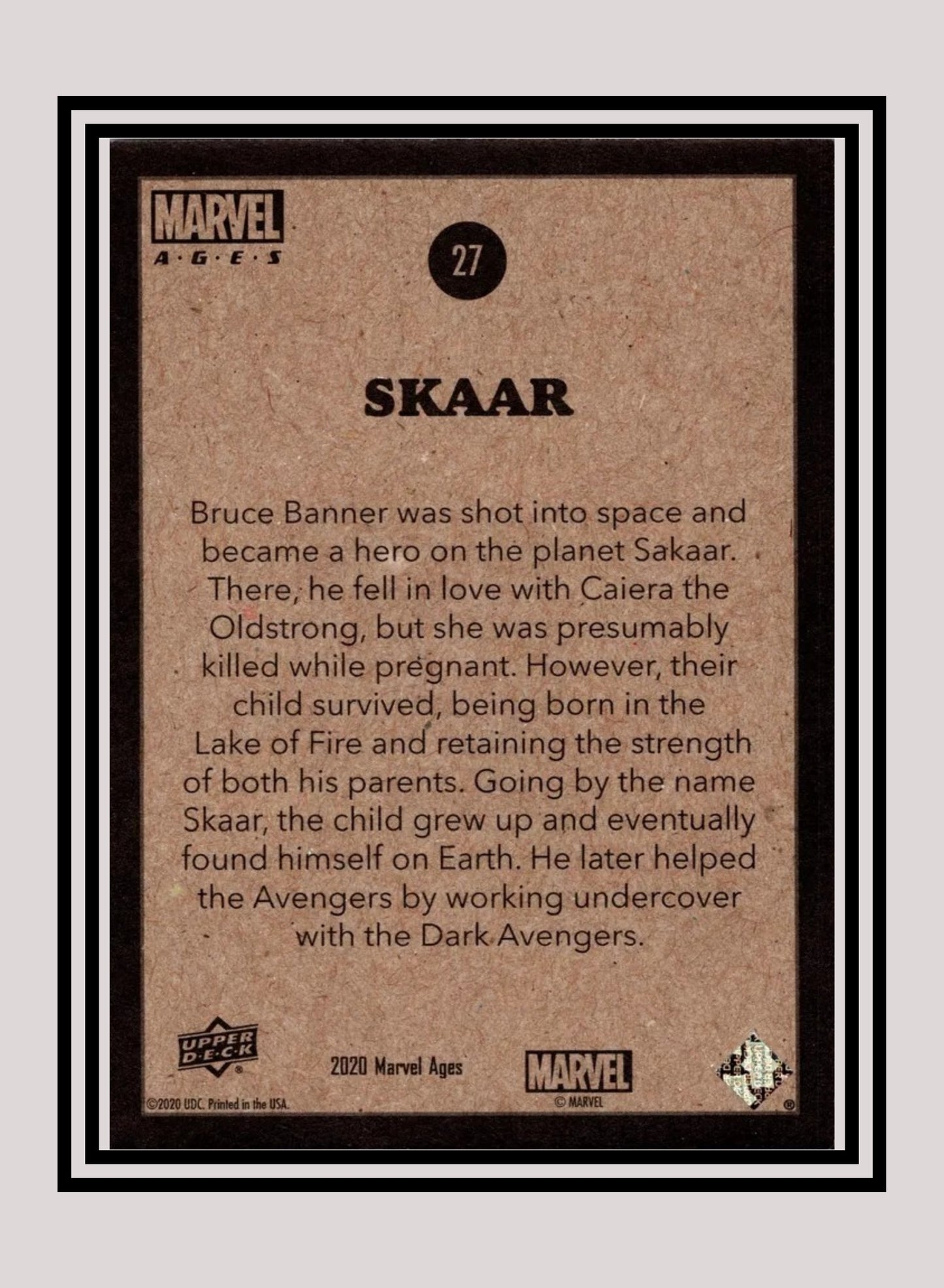 Marvel! 1x Skaar - Base (#027 - 2020 Upper Deck Marvel Ages)