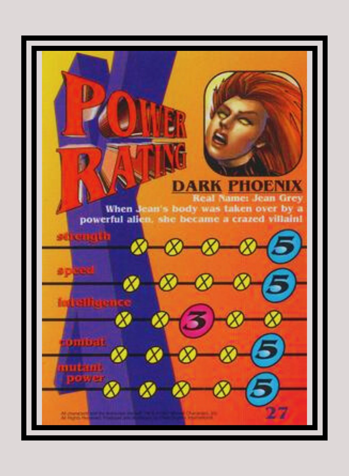 Marvel! 1x Dark Phoenix - Base (#27 - 1997 Fleer X-Men International)