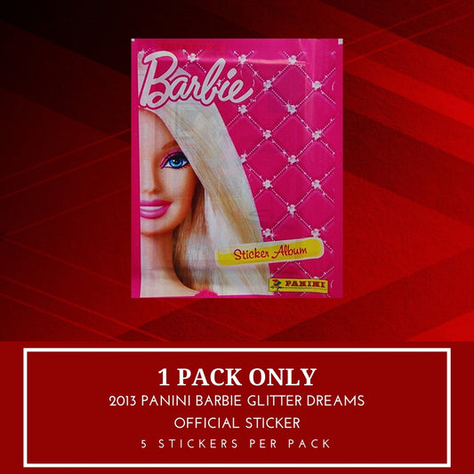 1x 2013 Panini Barbie Glitter Dreams - Sticker Pack (SEALED)