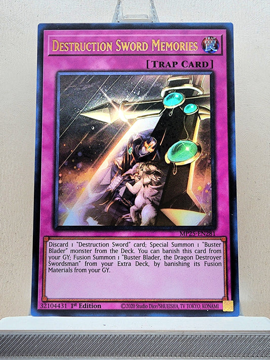 Yugioh! 1x Destruction Sword Memories (MP25 - Ultra Rare) 1st Edition