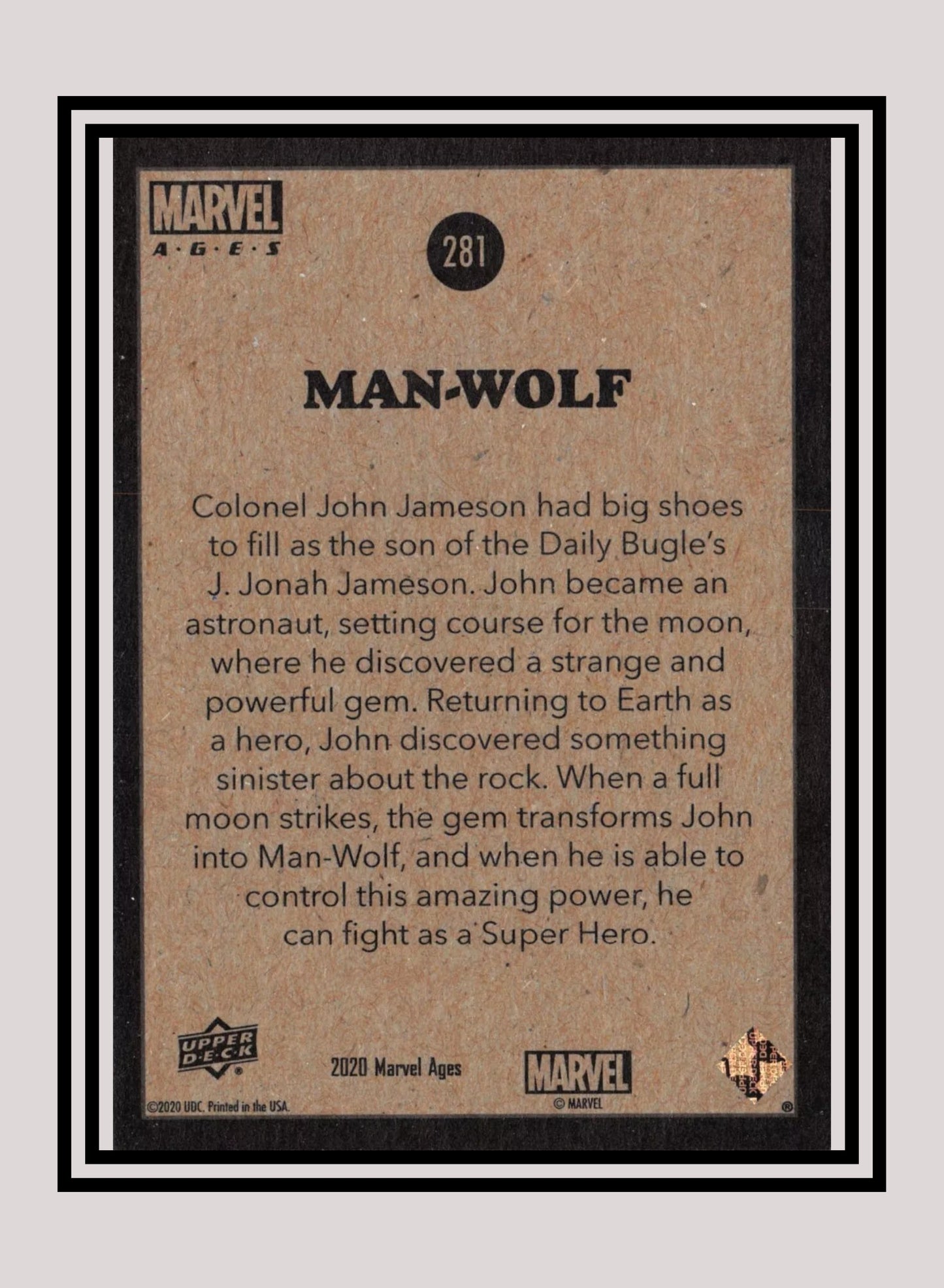 Marvel! 1x Man-Wolf - Base (#281 - 2020 Upper Deck Marvel Ages)