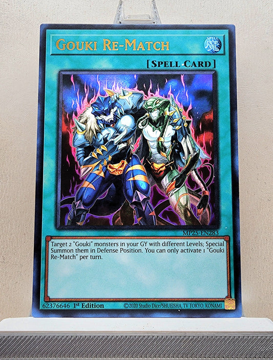 Yugioh! 1x Gouki Re-Match (MP25 - Ultra Rare) 1st Edition