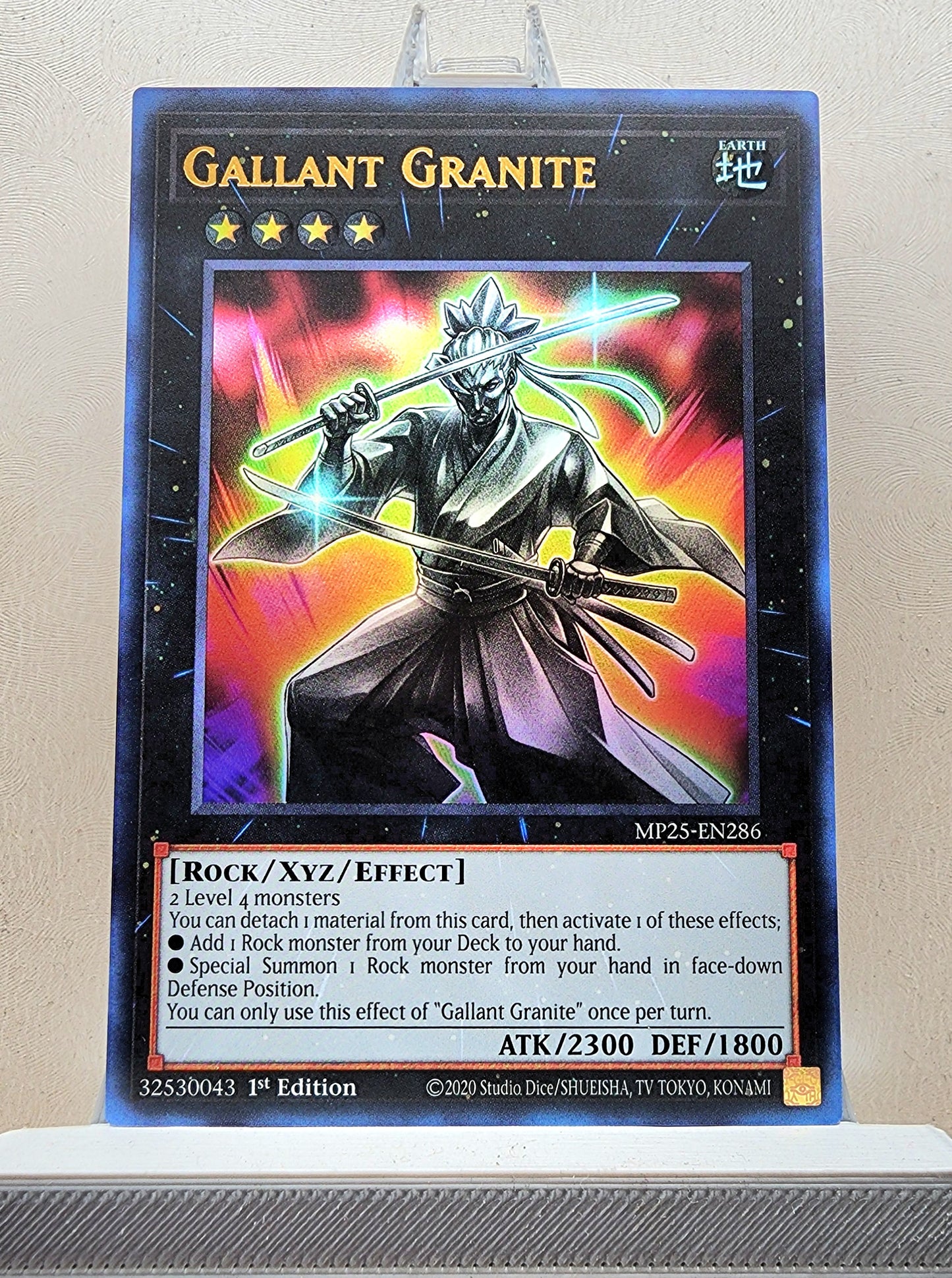 Yugioh! 1x Gallant Granite (MP25 - Ultra Rare) 1st Edition